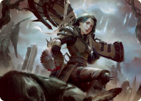 Sawblade Slinger Art Card [Innistrad: Crimson Vow Art Series] | Pegasus Games WI