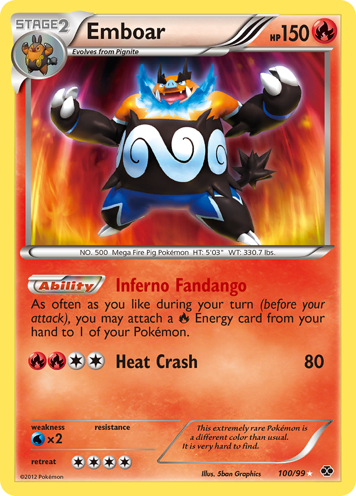 Emboar (100/99) [Black & White: Next Destinies] | Pegasus Games WI