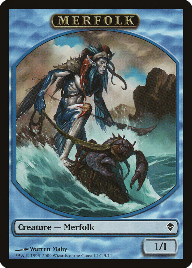 Merfolk Token [Zendikar Tokens] | Pegasus Games WI