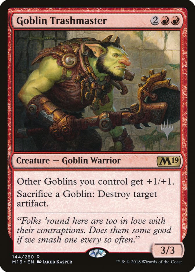 Goblin Trashmaster (Promo Pack) [Core Set 2019 Promos] | Pegasus Games WI