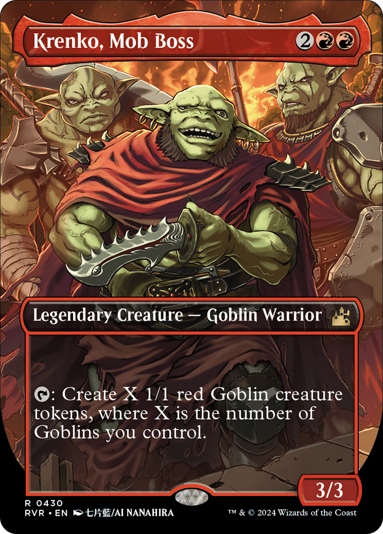 Krenko, Mob Boss (Anime Borderless) [Ravnica Remastered] | Pegasus Games WI
