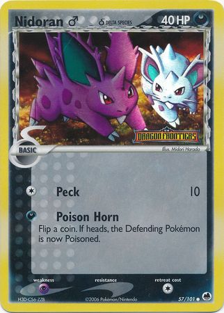 Nidoran (57/101) (Male) (Delta Species) (Stamped) [EX: Dragon Frontiers] | Pegasus Games WI