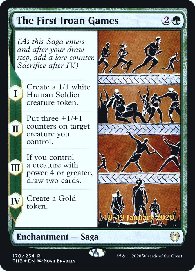 The First Iroan Games [Theros Beyond Death Prerelease Promos] | Pegasus Games WI