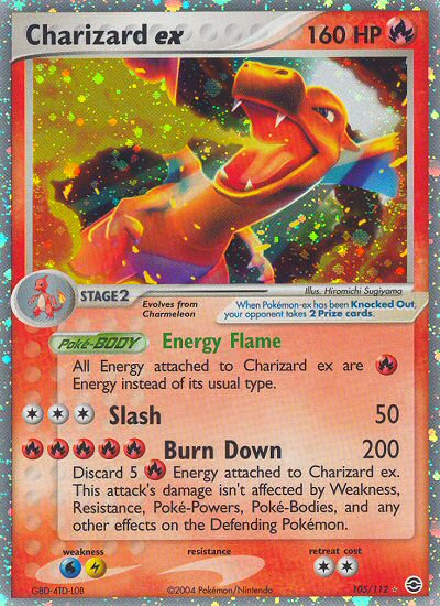 Charizard ex (105/112) [EX: FireRed & LeafGreen] | Pegasus Games WI