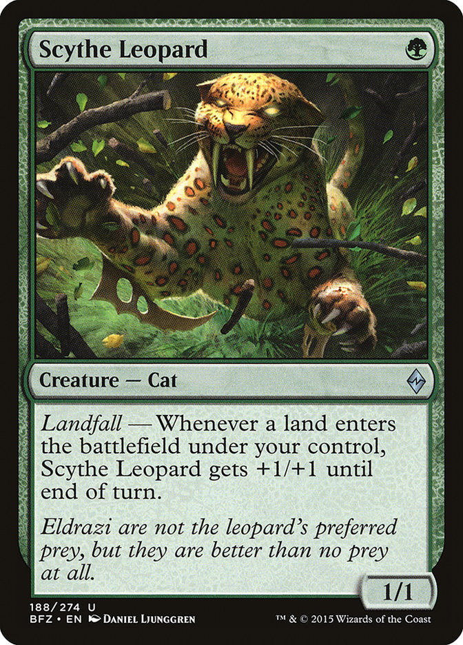 Scythe Leopard [Battle for Zendikar] | Pegasus Games WI