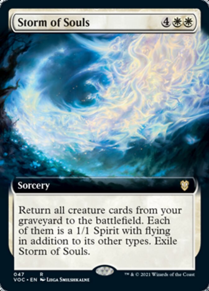 Storm of Souls (Extended Art) [Innistrad: Crimson Vow Commander] | Pegasus Games WI