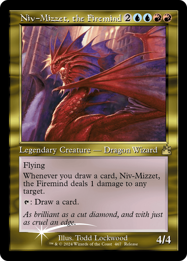 Niv-Mizzet, the Firemind (Retro Frame) [Ravnica Remastered] | Pegasus Games WI