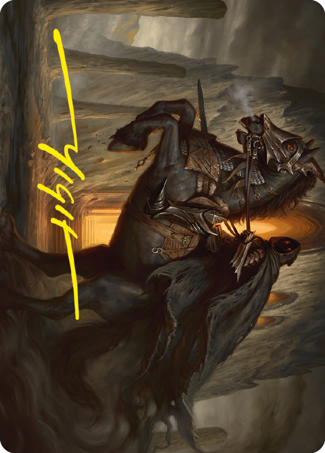 Nazgul Art Card (Gold-Stamped Signature) [The Lord of the Rings: Tales of Middle-earth Art Series] | Pegasus Games WI