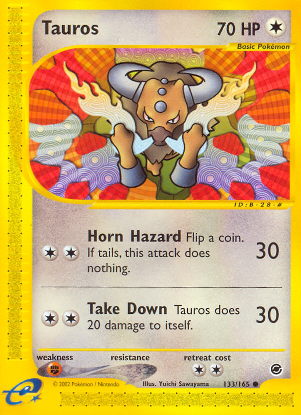 Tauros (133/165) [Expedition: Base Set] | Pegasus Games WI