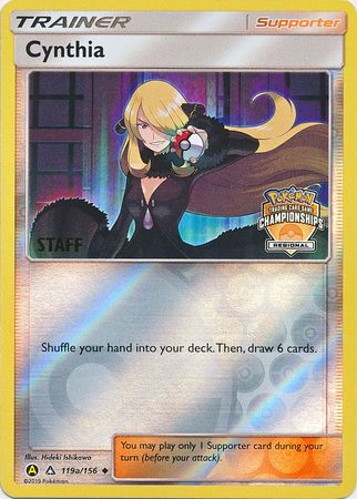 Cynthia (119a/156) (Regional Championship Promo Staff) [Sun & Moon: Ultra Prism] | Pegasus Games WI