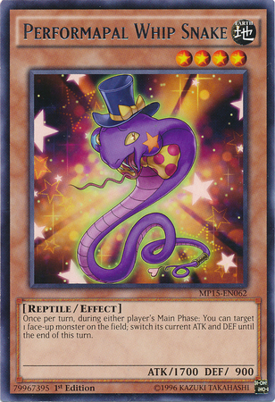 Performapal Whip Snake [MP15-EN062] Rare | Pegasus Games WI