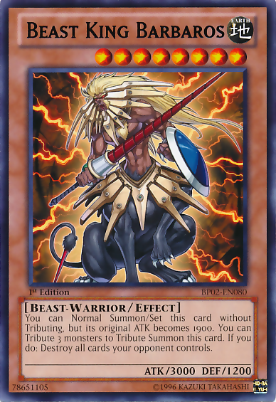 Beast King Barbaros [BP02-EN080] Rare | Pegasus Games WI