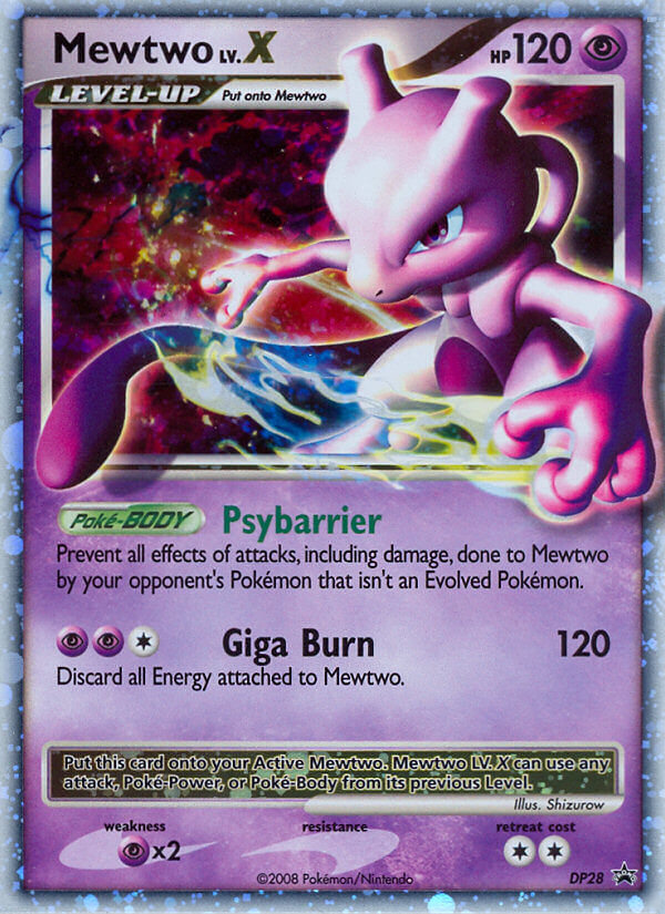 Mewtwo LV.X (DP28) [Diamond & Pearl: Black Star Promos] | Pegasus Games WI