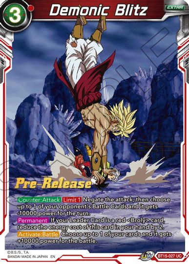 Demonic Blitz (BT15-027) [Saiyan Showdown Prerelease Promos] | Pegasus Games WI