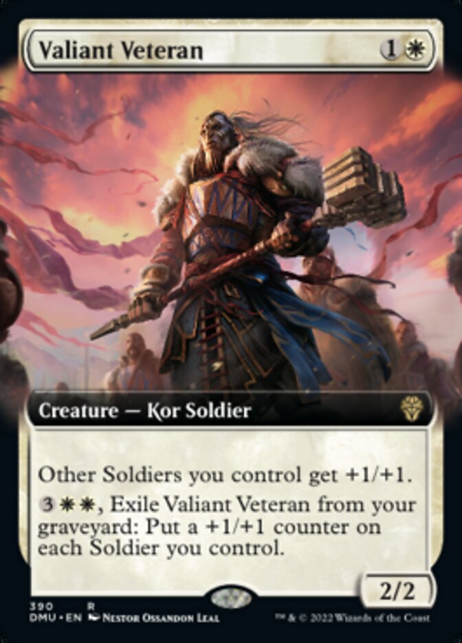 Valiant Veteran (Extended Art) [Dominaria United] | Pegasus Games WI