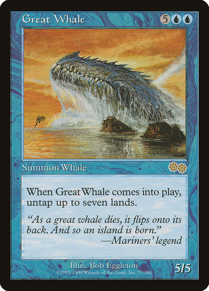 Great Whale [Urza's Saga] | Pegasus Games WI