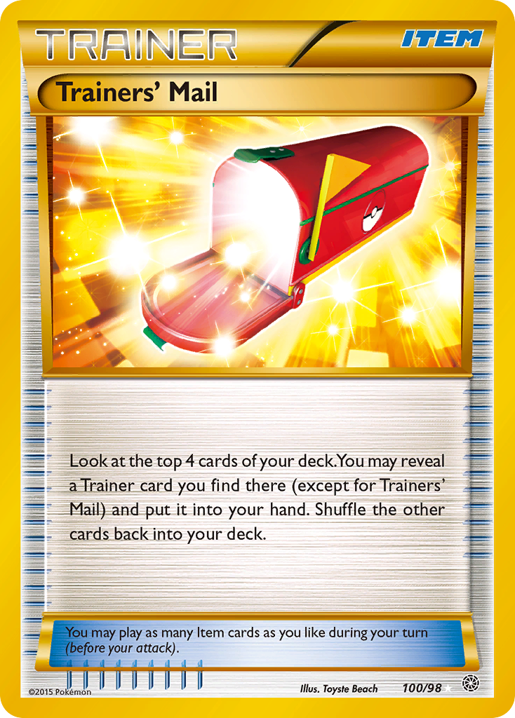Trainers' Mail (100/98) [XY: Ancient Origins] | Pegasus Games WI