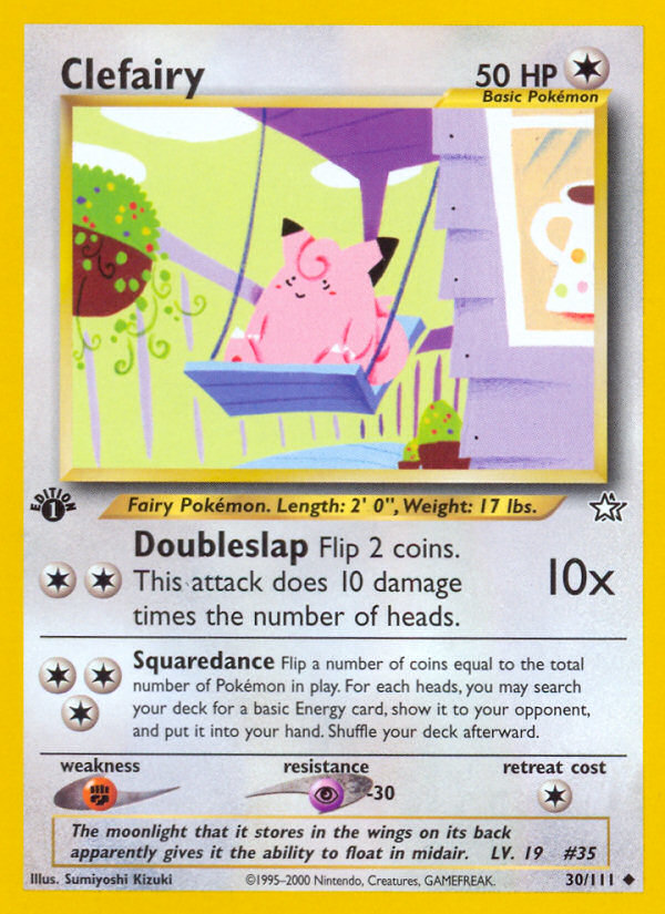 Clefairy (30/111) [Neo Genesis 1st Edition] | Pegasus Games WI