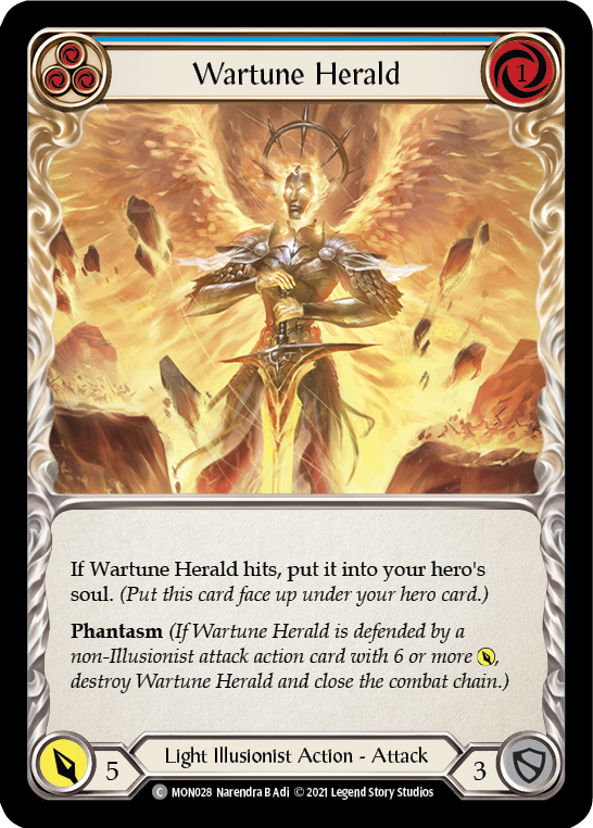 Wartune Herald (Blue) [MON028] 1st Edition Normal | Pegasus Games WI