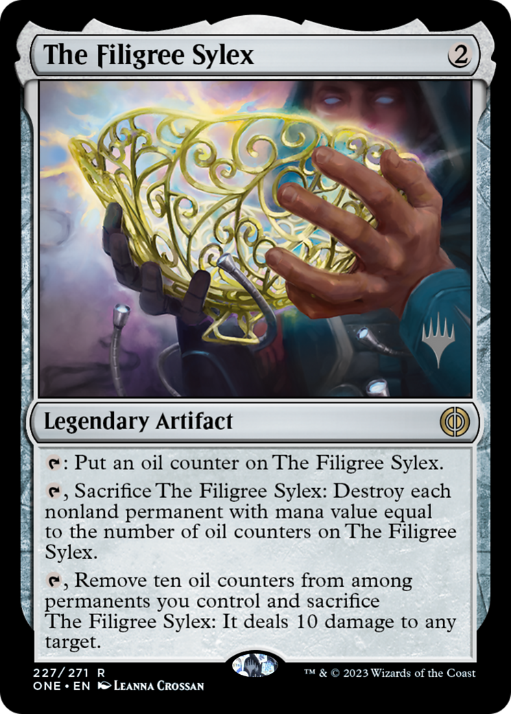 The Filigree Sylex (Promo Pack) [Phyrexia: All Will Be One Promos] | Pegasus Games WI