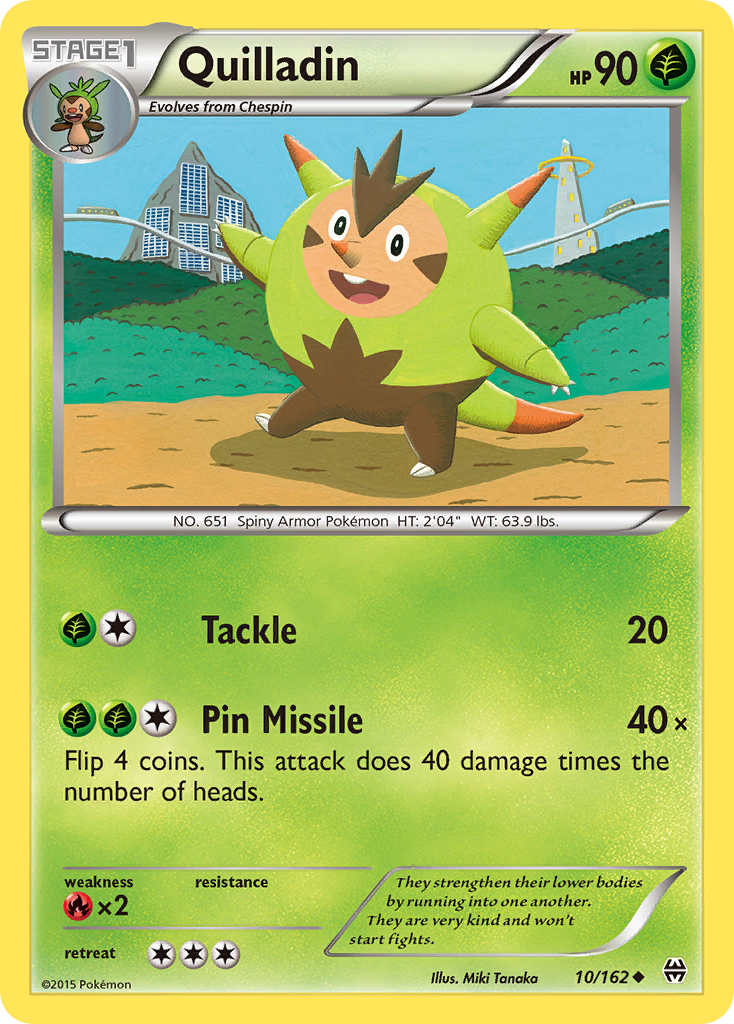 Quilladin (10/162) [XY: BREAKthrough] | Pegasus Games WI