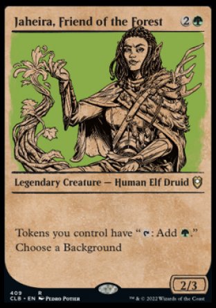 Jaheira, Friend of the Forest (Showcase) [Commander Legends: Battle for Baldur's Gate] | Pegasus Games WI