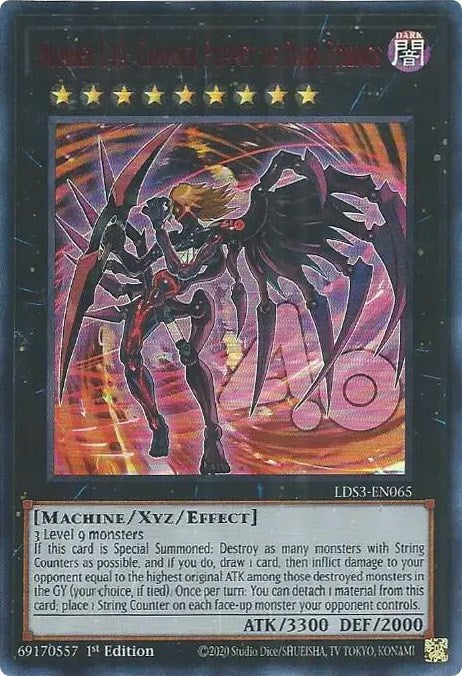 Number C40: Gimmick Puppet of Dark Strings (Red) [LDS3-EN065] Ultra Rare | Pegasus Games WI