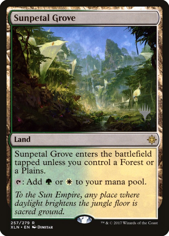 Sunpetal Grove (Promo Pack) [Ixalan Promos] | Pegasus Games WI