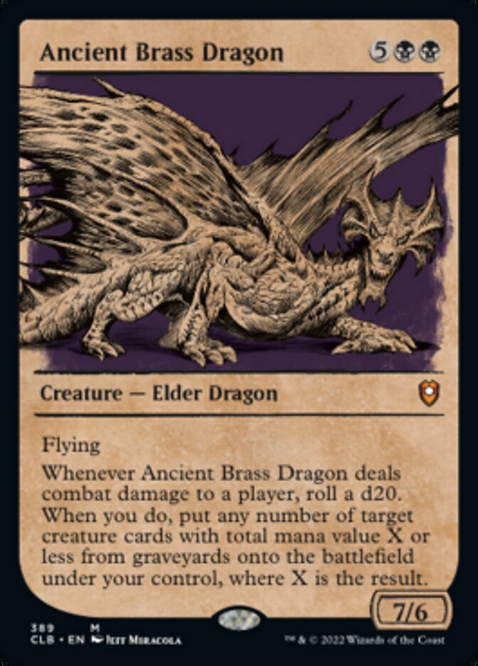 Ancient Brass Dragon (Showcase) [Commander Legends: Battle for Baldur's Gate] | Pegasus Games WI