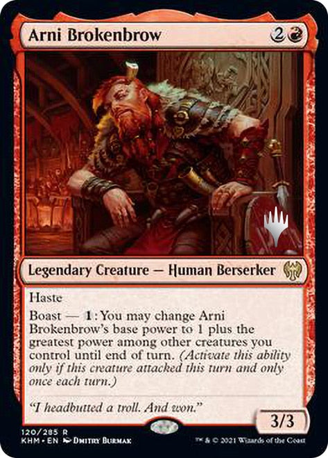 Arni Brokenbrow (Promo Pack) [Kaldheim Promos] | Pegasus Games WI