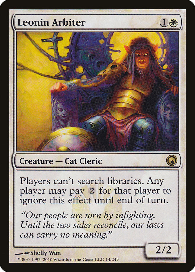 Leonin Arbiter [Scars of Mirrodin] | Pegasus Games WI