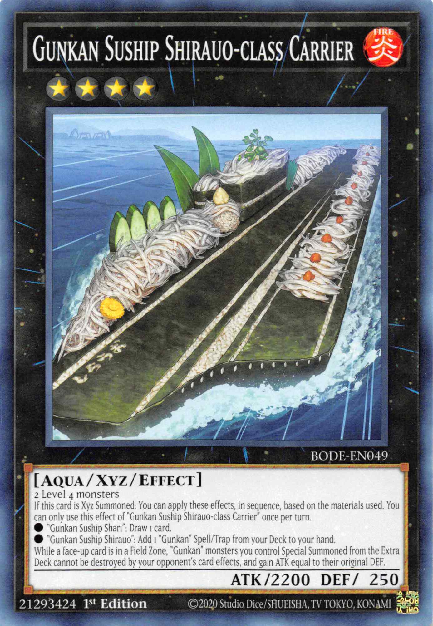 Gunkan Suship Shirauo-class Carrier [BODE-EN049] Common | Pegasus Games WI