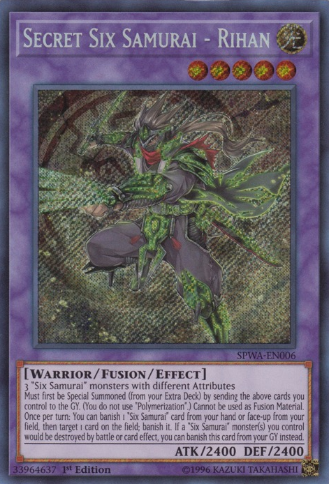 Secret Six Samurai - Rihan [SPWA-EN006] Secret Rare | Pegasus Games WI