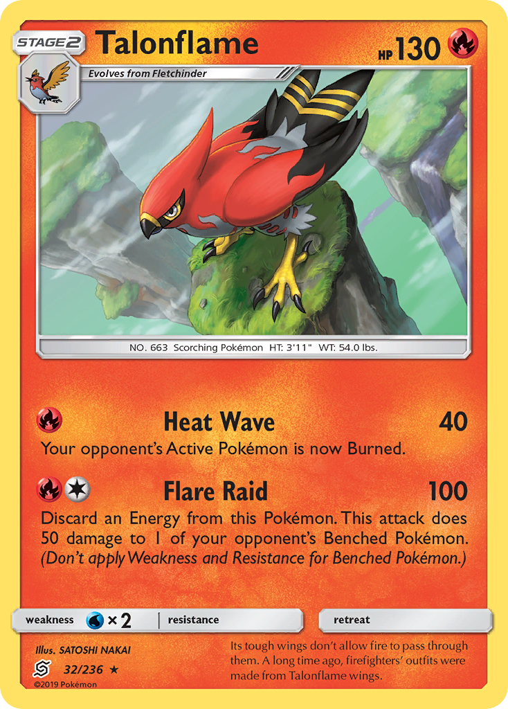 Talonflame (32/236) [Sun & Moon: Unified Minds] | Pegasus Games WI