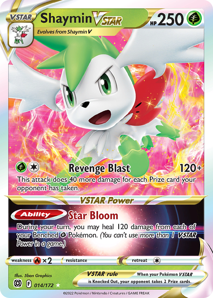 Shaymin VSTAR (014/172) (Jumbo Card) [Sword & Shield: Brilliant Stars] | Pegasus Games WI