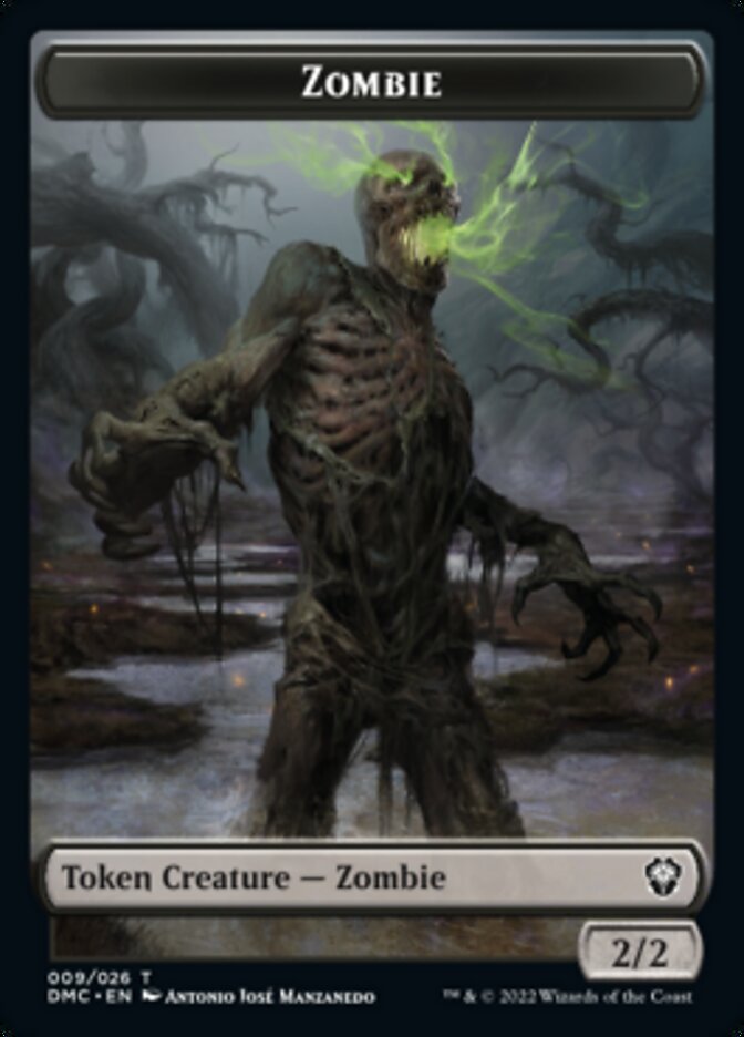 Saproling // Zombie Double-Sided Token [Dominaria United Tokens] | Pegasus Games WI