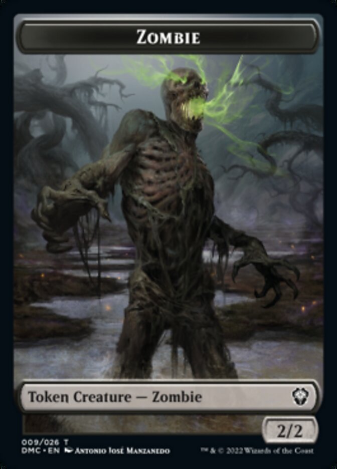 Phyrexian // Zombie Double-Sided Token [Dominaria United Tokens] | Pegasus Games WI