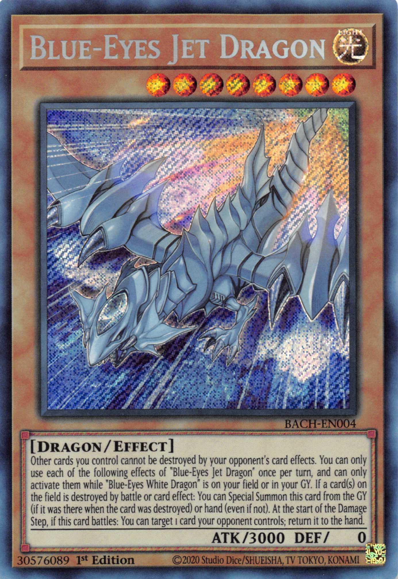 Blue-Eyes Jet Dragon [BACH-EN004] Starlight Rare | Pegasus Games WI