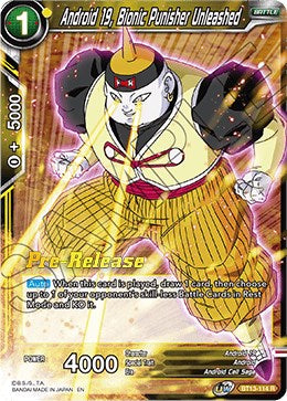 Android 19, Bionic Punisher Unleashed (BT13-114) [Supreme Rivalry Prerelease Promos] | Pegasus Games WI