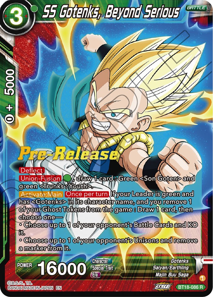 SS Gotenks, Beyond Serious (BT18-086) [Dawn of the Z-Legends Prerelease Promos] | Pegasus Games WI