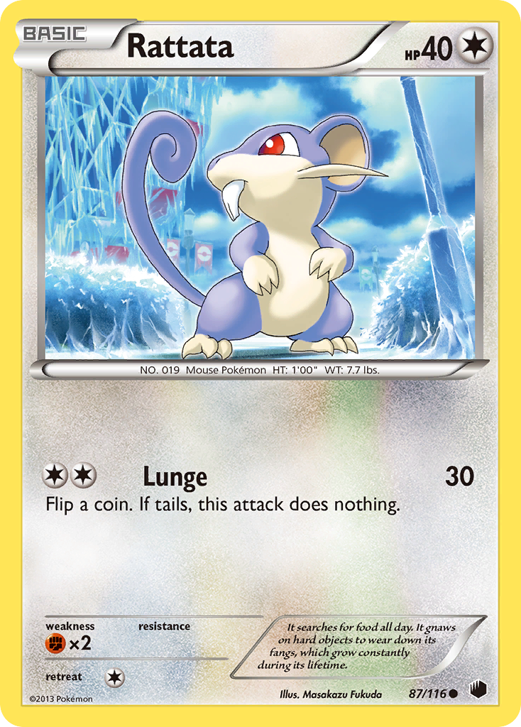 Rattata (87/116) [Black & White: Plasma Freeze] | Pegasus Games WI