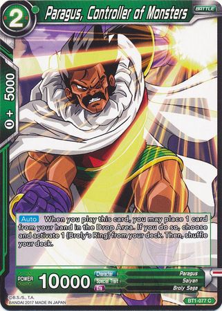 Paragus, Controller of Monsters [BT1-077] | Pegasus Games WI