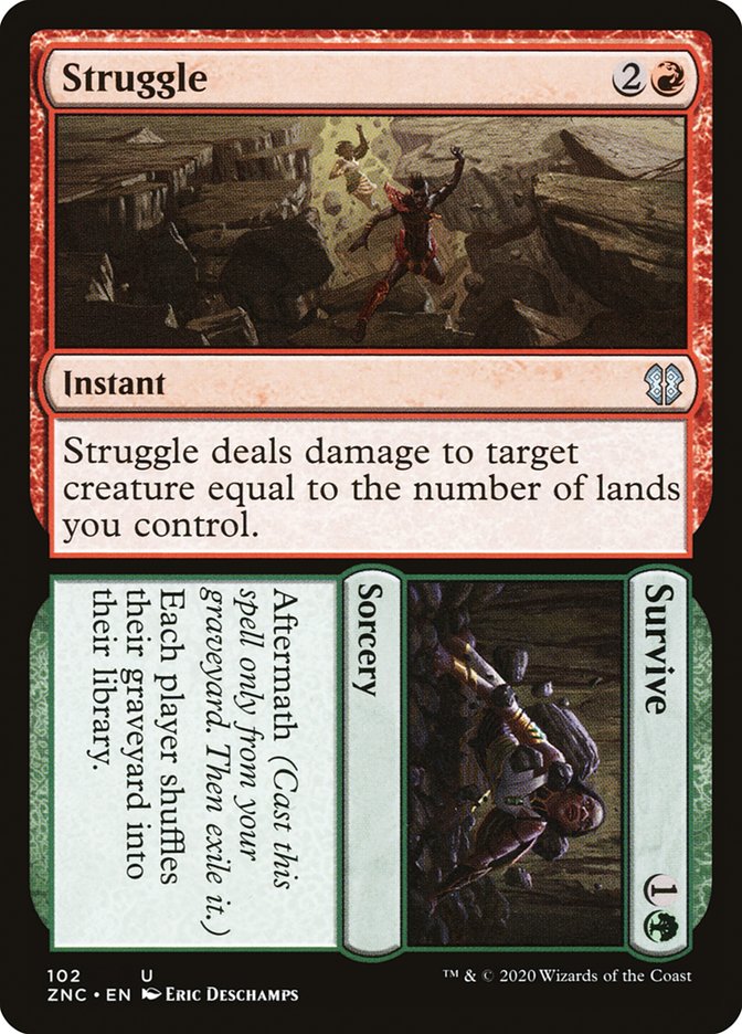 Struggle // Survive [Zendikar Rising Commander] | Pegasus Games WI