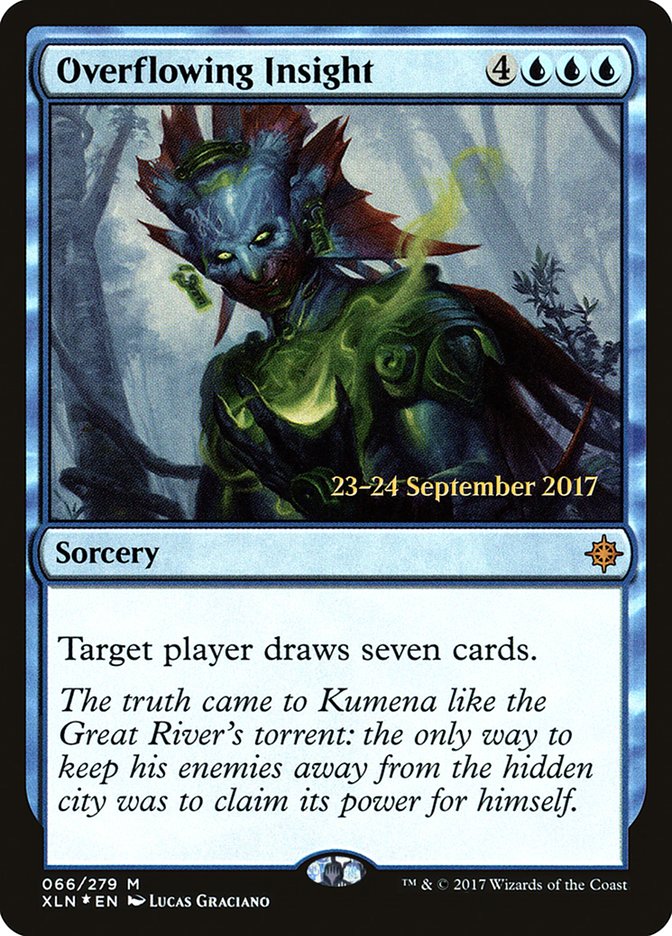 Overflowing Insight [Ixalan Prerelease Promos] | Pegasus Games WI