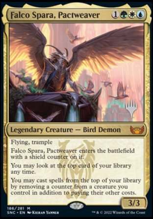Falco Spara, Pactweaver (Promo Pack) [Streets of New Capenna Promos] | Pegasus Games WI