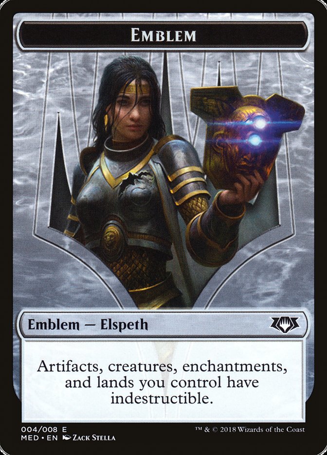 Elspeth, Knight-Errant Emblem [Mythic Edition Tokens] | Pegasus Games WI