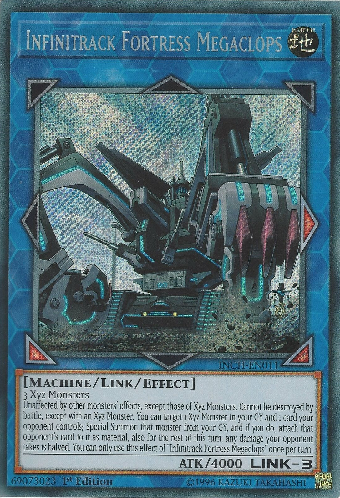 Infinitrack Fortress Megaclops [INCH-EN011] Secret Rare | Pegasus Games WI