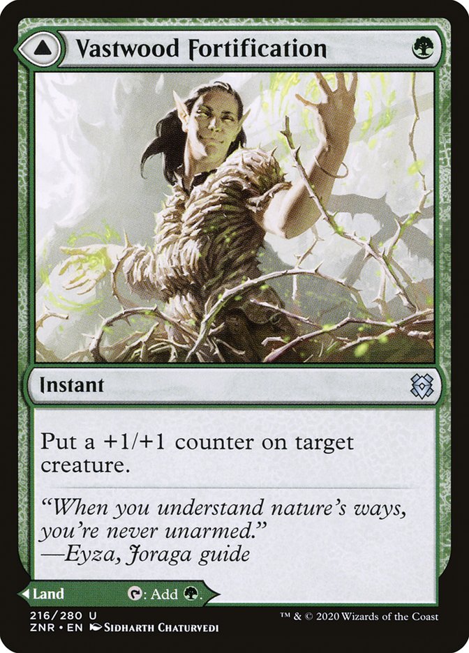 Vastwood Fortification // Vastwood Thicket [Zendikar Rising] | Pegasus Games WI