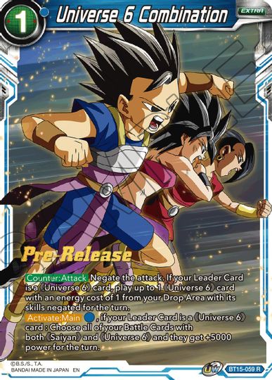 Universe 6 Combination (BT15-059) [Saiyan Showdown Prerelease Promos] | Pegasus Games WI