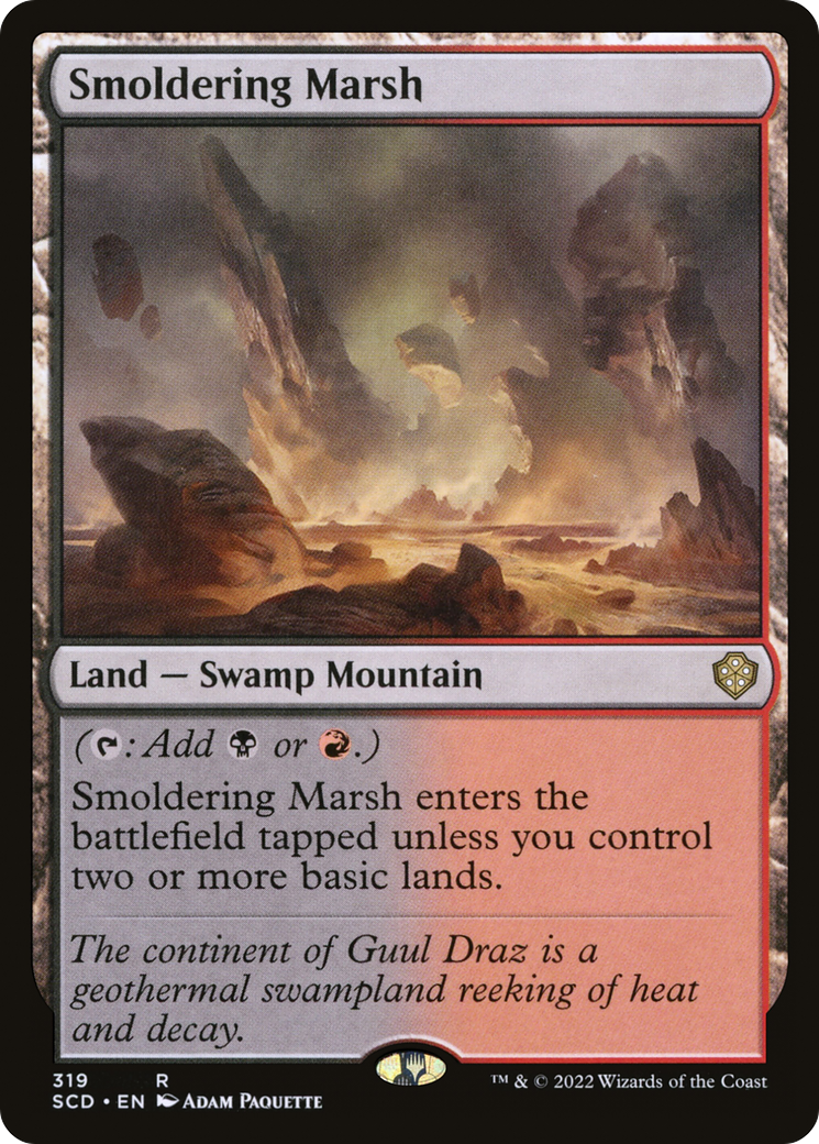 Smoldering Marsh [Starter Commander Decks] | Pegasus Games WI